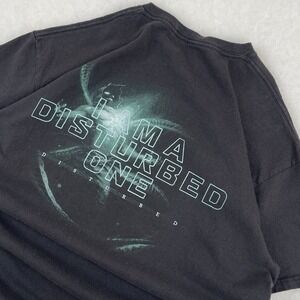 Disturbed Band Tee I Am A Disturbed One Large Heavy Metal Black Tshirt